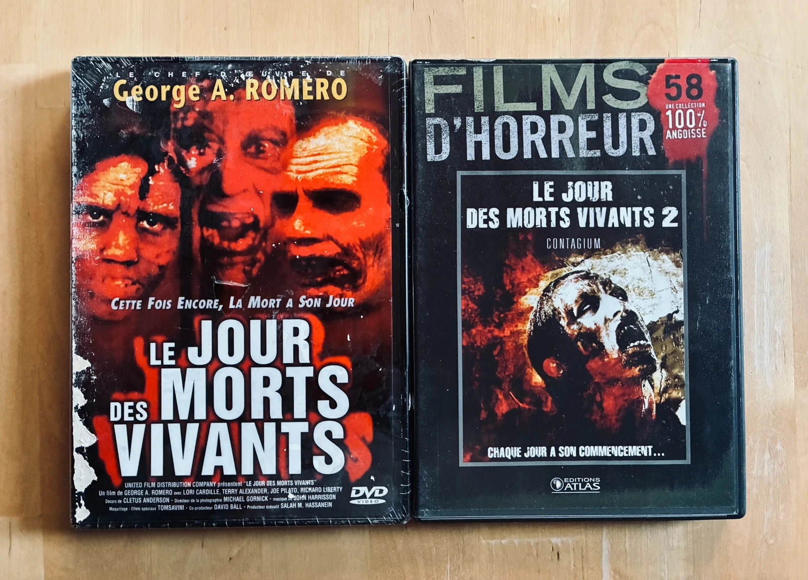 Lot 2 DVD Le jour des morts vivants 1 et 2.